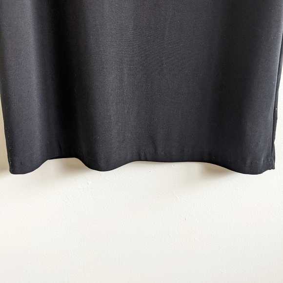 NORMA KAMALI Boat Neck Sleeveless Black Midi Dress - Picture 6 of 7